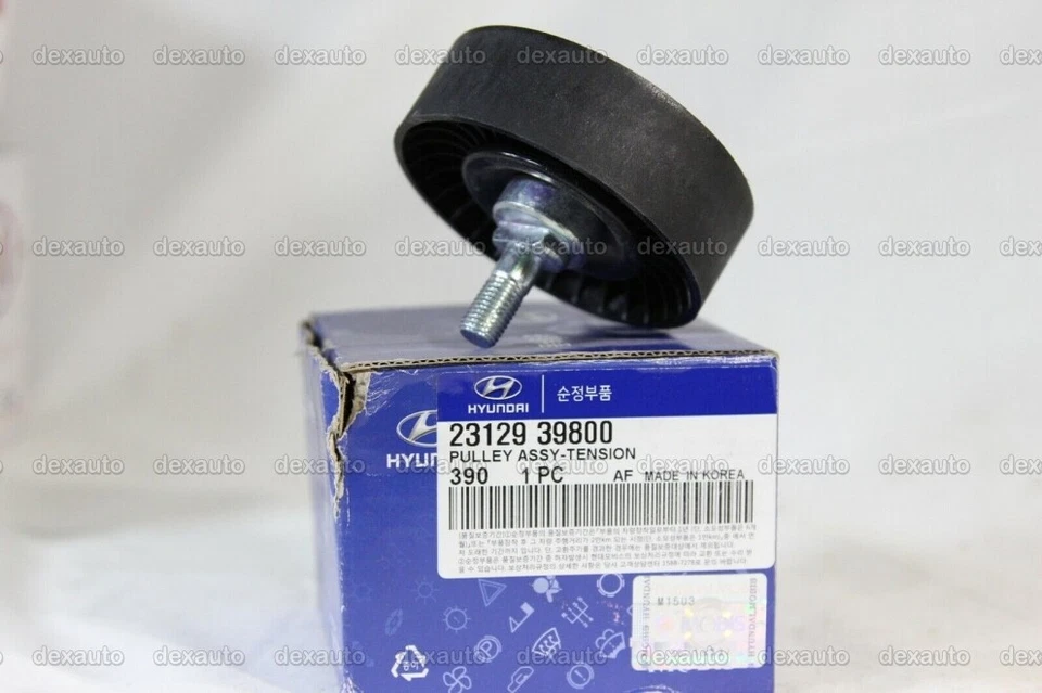 Drive Belt Idler Pulley 2312939800 for Hyundai XG350 XG300 Santa Fe 2001-2006 - Image 1 of 1