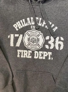 Philadelphia Fire Department Hoodie Sweatshirt Herren Gr. S grau Qualität 80 % Baumwolle - Bild 1 von 10