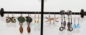 6-pr Multicolor of Lovely Jody Coyote, Silver Forest, Adajio Pierced Earrings - Picture 1 of 7