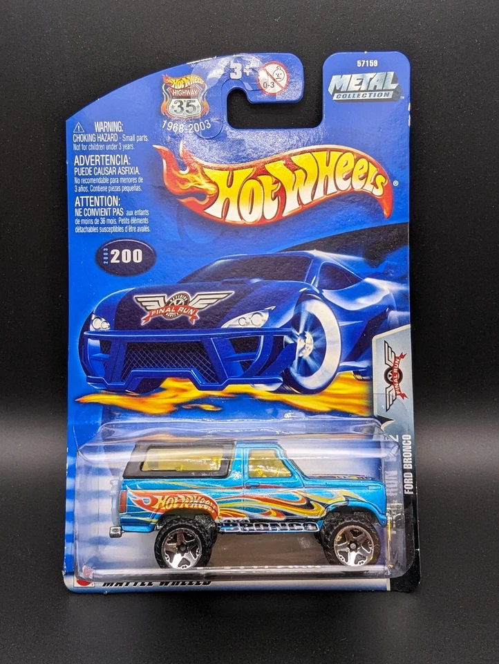 Hot Wheels 2003 Final Run #200 Ford Bronco 4x4 Vintage Release L32 - Image 1 of 2