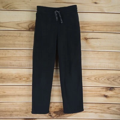 Pantalones deportivos descoloridos de vellón Glory para niñas XL negros cintura elástica cordón recto Foto 1 de 4