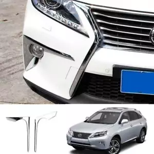 For Lexus RX350 450h 2013-2015 F Sport Chrome Front Fender Fog Light Strip Trim - Picture 1 of 9