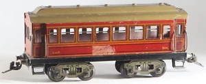 Train Jouet de Paris JdeP France échelle 0 voiture pullman rouge années 30 #4681 - Afbeelding 1 van 7