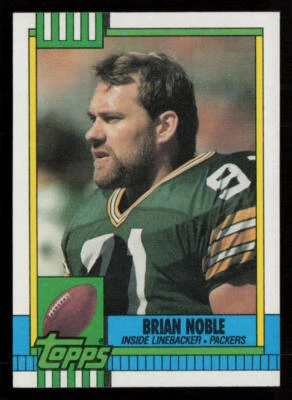 1990 Topps #151 Brian Noble Green Bay Packers Football Card - Image 1 of 2