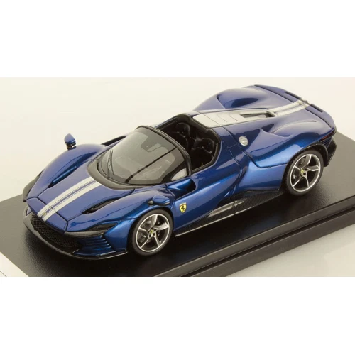 FERRARI DAYTONA SP3 OPEN ROOF 2022 NUOVO BLU ELETTRICO 1:43 Looksmart Auto Strad - Immagine 1 di 1