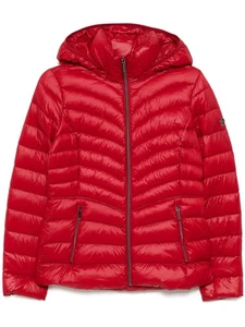 MICHAEL Michael Kors Women's Lightweight Chevron Packable Jacket, Red - Picture 1 of 2