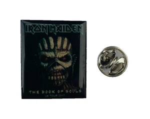 IRON MAIDEN EDDIE THE BOOK OF SOULS 2017 UK CONCERT TOUR PIN BADGE - Picture 1 of 1