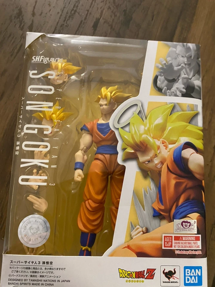 Figura de acción Bandai SH Figuarts Dragon Ball Z Super Saiyan 3 Son Goku Foto 1 de 4