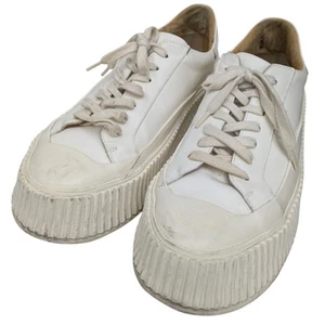 JIL SANDER Platform Sneakers White Size: 40 120425 - Picture 1 of 10