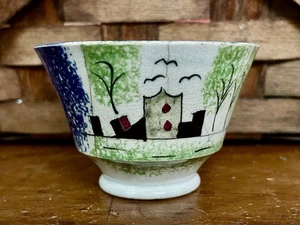 Antike Staffordshire Spritzgeschirr Tasse im Fort Muster - ohne Untertasse - PT - Bild 1 von 7