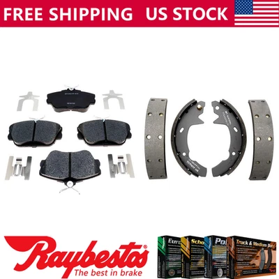 Kit pastillas de freno y zapatas de freno delanteras traseras metálicas para Ford Taurus 1994-2002 Foto 1 de 4