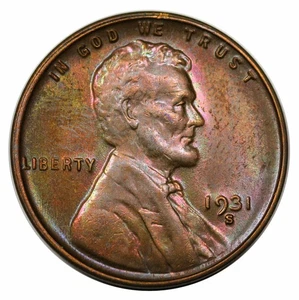 1931-S Lincoln Cent - Picture 1 of 2