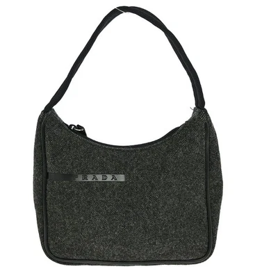 BOLSO DE MANO PRADA GRIS LANA 113 NQ02140 BN01 Foto 1 de 4