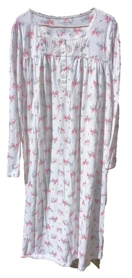 Women Croft & Barrow Nightgown XL Cardinal Cottagecore Prairie Romantic Feminine - Image 1 of 4