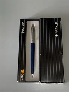 Bolígrafo Parker Jotter 1984 azul en caja clip de flecha nuevo stock antiguo 0551-021-000-000 - Imagen 1 de 7