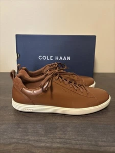 Cole Haan Grand Plus Crosscourt C36924 Sneakers Mens Size 9 British Tan Leather - Picture 1 of 6