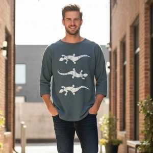 L.A. Sportswear Heavy Sweatshirt Herren M (44-45) Lizard Rundhals Baumwolle USA - Bild 1 von 9