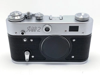 ⭐ Início dos anos 60 ⭐ Câmera telêmetro soviética FED-2 (corpo). 35 mm - Manutenção - 82563 - Imagem 1 de 4