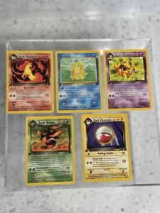 Pokemon Common & Uncommon Team Rocket Set Pokémon TGC (First Edition) 5 Cards - Picture 1 of 7