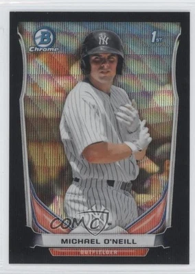 2014 Bowman Chrome Prospects Black Wave Refractor Michael O'Neill #BCP48 - Image 1 of 2