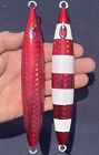 2 500g  Red Crab Bomb BLUEFIN TUNA KNIFE JIGS - Heavy  ProvenFlat Fall Lure Red