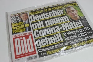 BILDzeitung 18.04.2020 April   Corona  Söder Deutscher geheilt - Picture 1 of 2