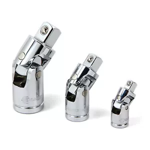 3 piezas Powerbuilt. Juego de juntas universales, 1/4 in., 3/8 in y 1/2 in. Unidad - Imagen 1 de 5
