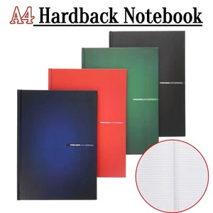 A4 Lined Notebook Hardback Journal Planner Book Ruled Pad Writing Diary Notepad - Picture 1 of 30