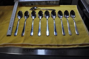 5 Kaffee-Löffel, davon Hepp Premium 18/10 T12 L: ca: 13,2 cm - Bild 1 von 3