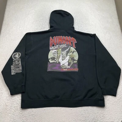 Pullover Hoodie Dumont Dunes Sz 2XL FATAL Motorsports Halloween Night Ride - Image 1 of 4