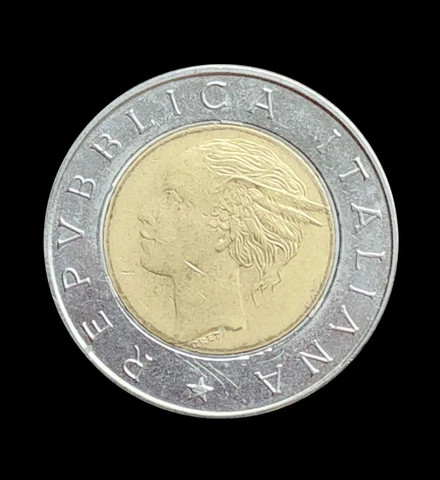 ITALY 500 LIRE 1992 BI-METALLIC COIN - CIRC - but still a NICE COIN! Cover