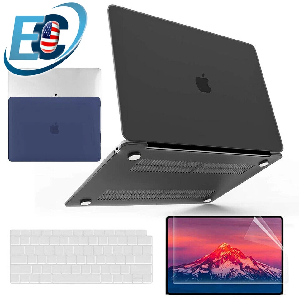 For MacBook Air 13 M2 A2681 A2337 Rubberized Hard Case Keyboard Screen Protector - Image 1 of 4