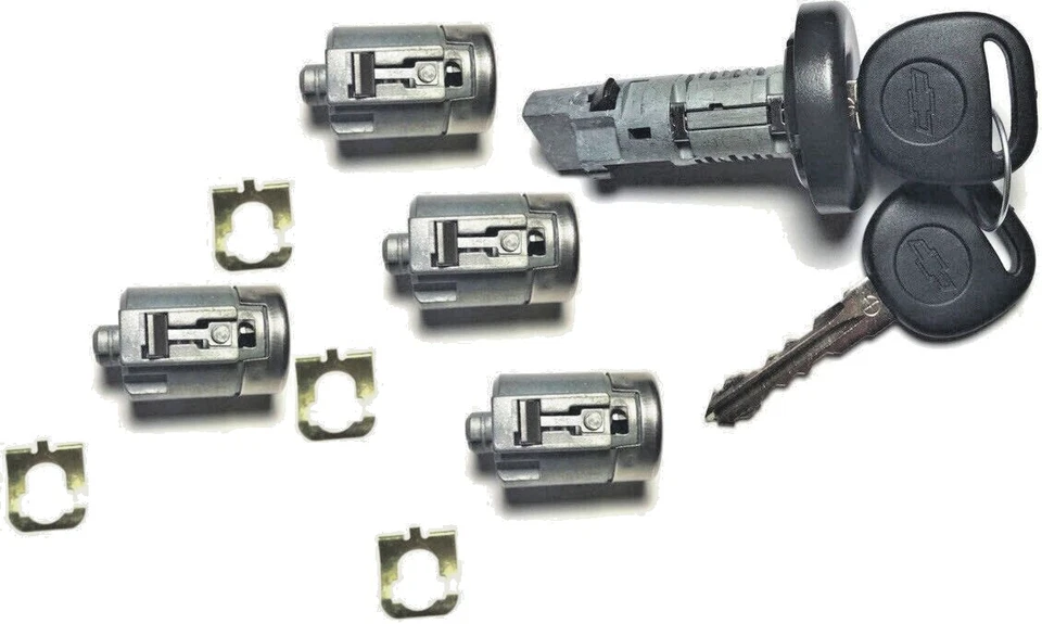 Ignição OEM e 4 cilindros de trava de porta com 2 chaves de logotipo Chevy para Express Van 08-09 - Imagem 1 de 2