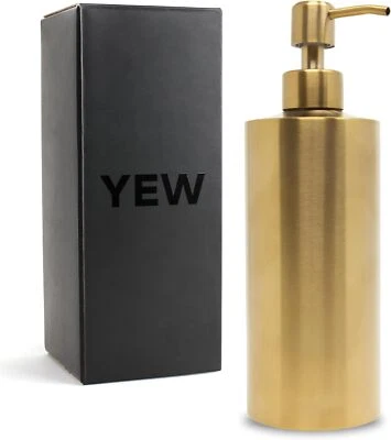 Gold Brass Soap Dispenser Stainless Steel for Bathroom and Metal - Image 1 of 4