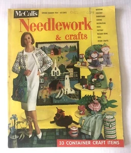 Vintage 1964 McCall’s Needlework & Crafts Magazine Knits Fashion Dolls Hook Rugs - Picture 1 of 12