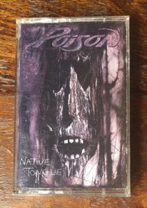 Poison Native Tongue 1993 Capitol Records Hard Rock Cassette Tape VG - Imagen 1 de 3