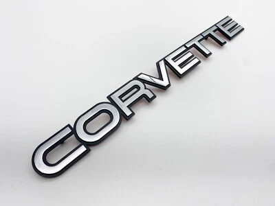 1x New For 84-1989 Chevrolet Corvette GM Rear Bumper Emblem 14064531（Chrome ) - Image 1 of 4