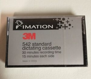 Imation 542 Standard Dictating Cassette 30 min Tapes New Sealed 