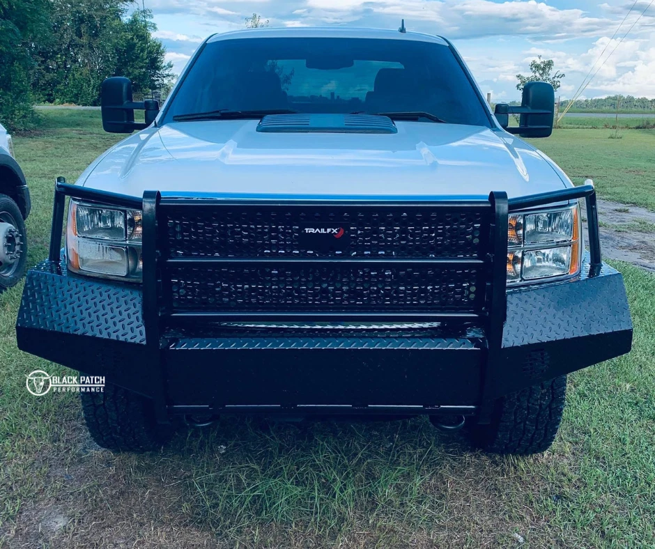 Diamond Plate Ranch Style Front Bumper 11-14 GMC 2500 3500 Trail FX 11 12 13 14 - Изображение 1 из 1