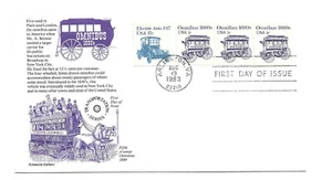 1897 1c Omnibus 1880s Aristocrat Cachets FDC - Picture 1 of 1