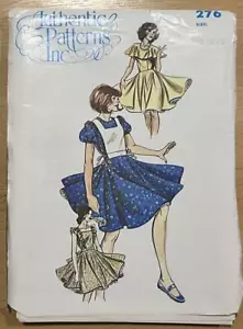 Authentic Patterns Sewing Pattern #276 SQUARE DANCE DRESS 5, 7, 9 Cape Collar - Picture 1 of 2