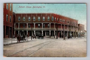 Bennington VT-Vermont, Putnam House, Antique, Vintage c1918 Souvenir Postcard - Imagen 1 de 2