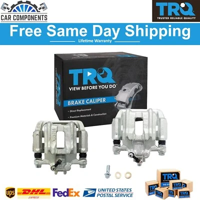 TRQ 全新后制动卡钳组件 带支架和硬件对 适用于本田讴歌 — 第 1/4 张图片