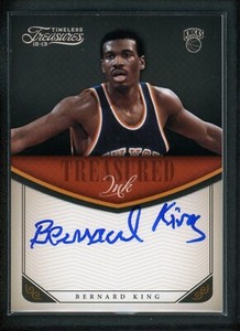 2012-13 BERNARD KING 007/199 AUTO PANINI TIMELESS TREASURES INK AUTOGRAPHS