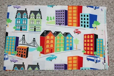 Michael Miller Megatropolis Cotton Fabric  3/4 Yard Piece - Image 1 of 3