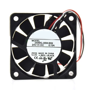 For NMB 2406KL-05W-B59 Cooling Fan DC24V 0.13A 60*60*15mm 3pin 4600RPM - Picture 1 of 7