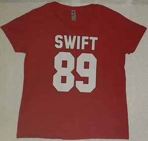 TAYLOR SWIFT 89 Size XL Red Shirt - Picture 1 of 4