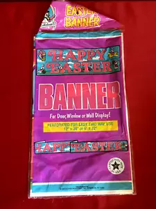 Bartholomew B. Happy Easter Banner Perforated for Two Way 12x36" or 6"x72" Bunny - Picture 1 of 2