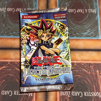 Yugioh TCG! SEALED Legacy of Darkness Booster Pack 1st Edition - LIGHT - Image 1 of 3