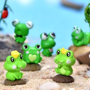 Fairy Bonsai Decor Micro Landscape Mini Statue Frog Ornament Miniature Frogs - Picture 1 of 9
